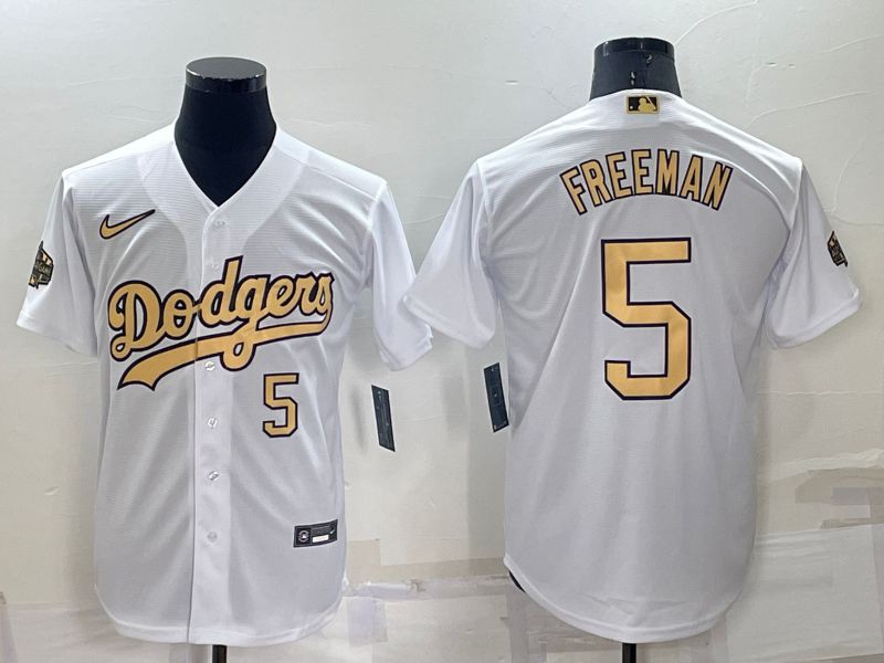 Men Los Angeles Dodgers 5 Freeman White 2022 All Star Game Nike MLB Jerseys